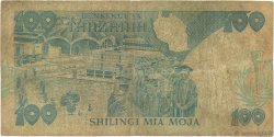 100 Shilingi TANZANIA  1986 P.14b B
