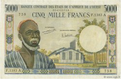 5000 Francs WEST AFRIKANISCHE STAATEN  1971 P.104Af S