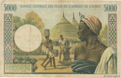 5000 Francs ESTADOS DEL OESTE AFRICANO  1969 P.104Ae BC