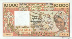 10000 Francs WEST AFRIKANISCHE STAATEN  1986 p.109Ah fST+
