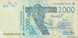 2000 Francs STATI AMERICANI AFRICANI  2003 P.116Aa B