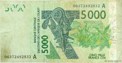 5000 Francs WEST AFRICAN STATES  2006 P.117A(d) F