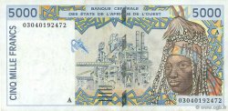 5000 Francs ESTADOS DEL OESTE AFRICANO  2003 P.113Am MBC