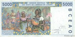 5000 Francs WEST AFRICAN STATES  2003 P.113Am VF