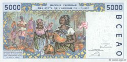 5000 Francs WEST AFRIKANISCHE STAATEN  2003 P.113Am VZ