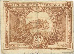 25 Centimes MONACO  1920 P.01a RC+