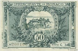 50 Centimes MONACO  1920 P.03a SPL