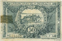 50 Centimes MONACO  1920 P.03a F