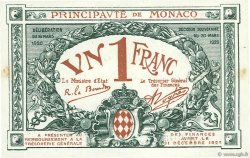 1 Franc MONACO  1920 P.05 EBC a SC