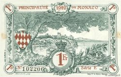 1 Franc MONACO  1920 P.05 SUP à SPL