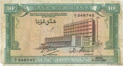 10 Shillings GHANA  1962 P.01c F-