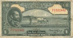 1 Dollar ETHIOPIA  1945 P.12c G