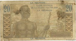 20 Francs Émile Gentil ISLA DE LA REUNIóN  1946 P.43a RC
