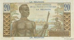20 Francs Émile Gentil REUNION ISLAND  1946 P.43a VF+