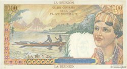 1000 Francs Union Française REUNION INSEL  1946 P.47a fVZ