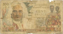 100 Francs La Bourdonnais REUNION INSEL  1960 P.49a GE