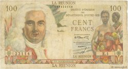 100 Francs La Bourdonnais REUNION ISLAND  1960 P.49a F