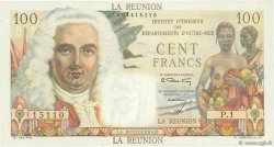 100 Francs La Bourdonnais REUNION INSEL  1960 P.49a fST