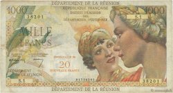 20 NF sur 1000 Francs Union Française REUNION  1967 P.55a F