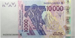 10000 Francs STATI AMERICANI AFRICANI  2004 P.618Hb q.FDC