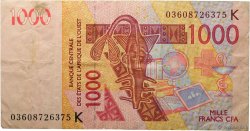 1000 Francs WEST AFRIKANISCHE STAATEN  2003 P.715Ka S