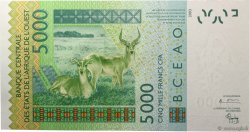5000 Francs WEST AFRICAN STATES  2003 P.717Ka AU
