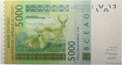 5000 Francs STATI AMERICANI AFRICANI  2006 P.717Kd FDC