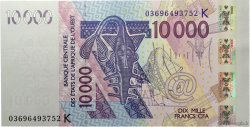 10000 Francs STATI AMERICANI AFRICANI  2003 P.718Ka FDC