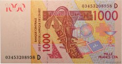 1000 Francs STATI AMERICANI AFRICANI  2003 P.415Da FDC