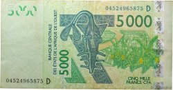 5000 Francs WEST AFRIKANISCHE STAATEN  2004 P.417Db SS