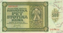 500 Kuna CROACIA  1941 P.03 MBC+