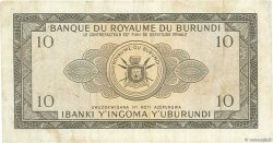 10 Francs BURUNDI  1965 P.09 VF