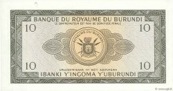 10 Francs BURUNDI  1965 P.09 ST