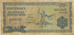 20 Francs BURUNDI  1968 P.21a SGE