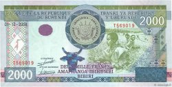 2000 Francs BURUNDI  2008 P.47 NEUF