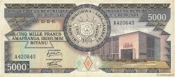 5000 Francs BURUNDI  1981 P.32a F+