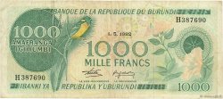 1000 Francs BURUNDI  1982 P.31b MB