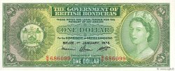 1 Dollar BRITISH HONDURAS  1973 P.28c q.AU
