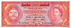 5 Dollars BELIZE  1976 P.35b q.FDC