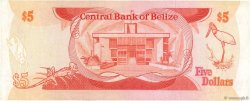 5 Dollars BELICE  1987 P.47a BC+