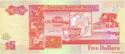 5 Dollars BELICE  1991 P.53b FDC