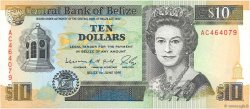 10 Dollars BELICE  1991 P.54b FDC