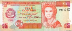 5 Dollars BELIZE  1996 P.58 ST