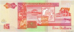 5 Dollars BELIZE  1996 P.58 UNC