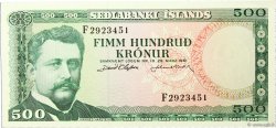 500 Kronur ISLAND  1961 P.45a fST+