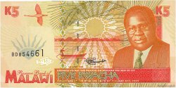 5 Kwacha MALAWI  1995 P.30 UNC