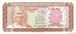 50 Cents Commémoratif SIERRA LEONE  1980 P.09 q.FDC
