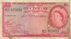 1 Dollar EAST CARIBBEAN STATES  1955 P.07b fS