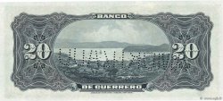 20 Pesos Non émis MEXICO Guerrero 1906 PS.0300b FDC