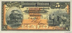 5 Pesos MEXICO Mérida 1914 PS.0465a AU+